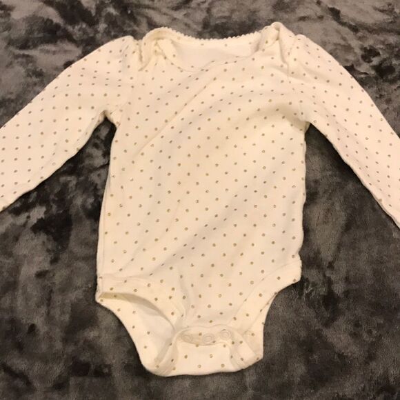 Baby Starters 3 Piece White & Gold Set - Size 6M - Picture 6 of 8